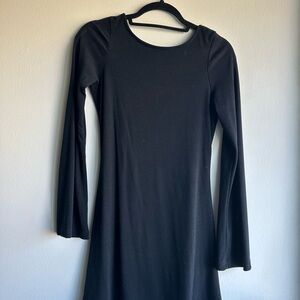 Free People NWT Black Long Sleeve Dress